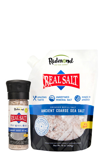 Refill your salt grinder with this mineral-rich, pure coarse sea salt sourced from Utah.